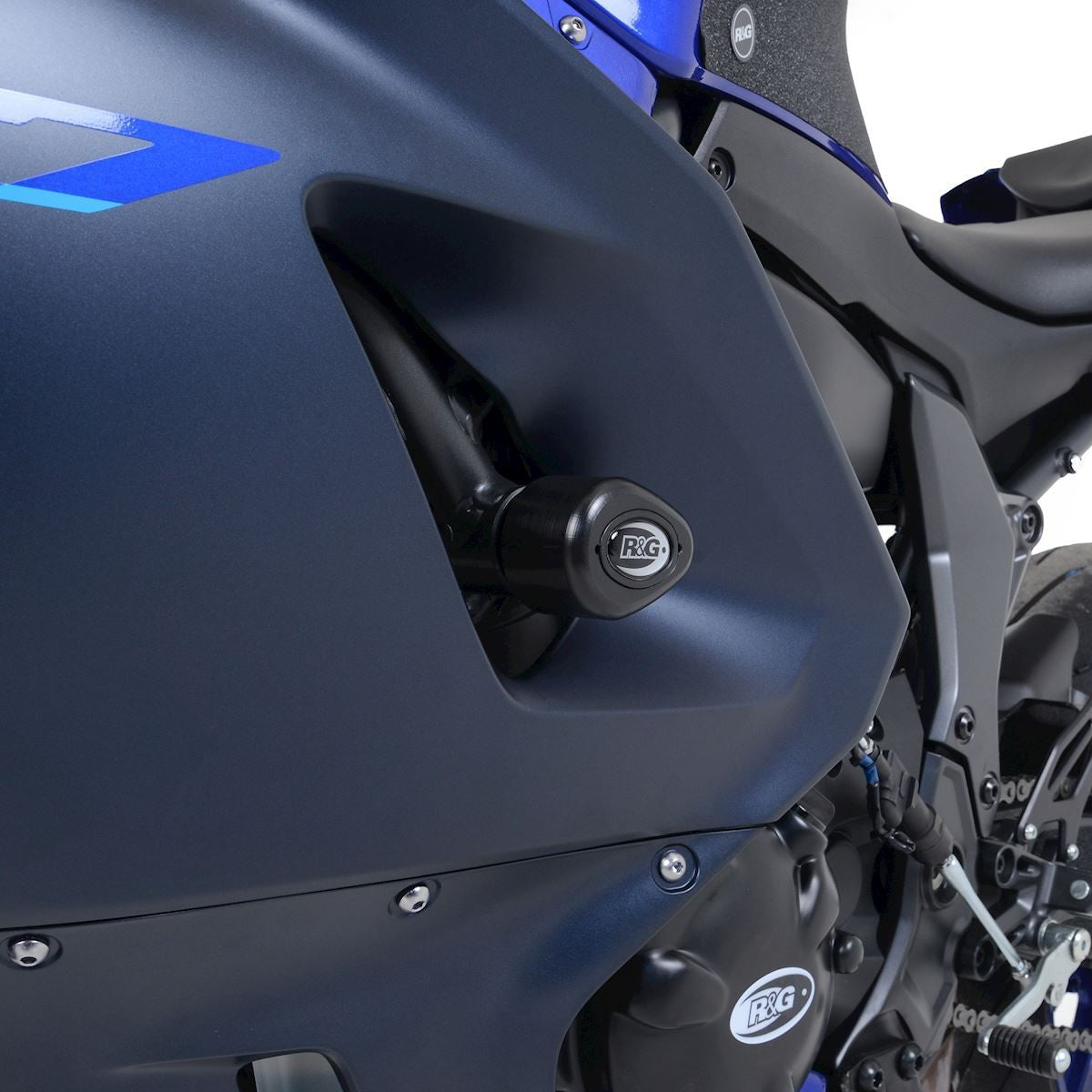 R&G Aero Crash Protectors, race KIT (white), Yamaha R7 '22-