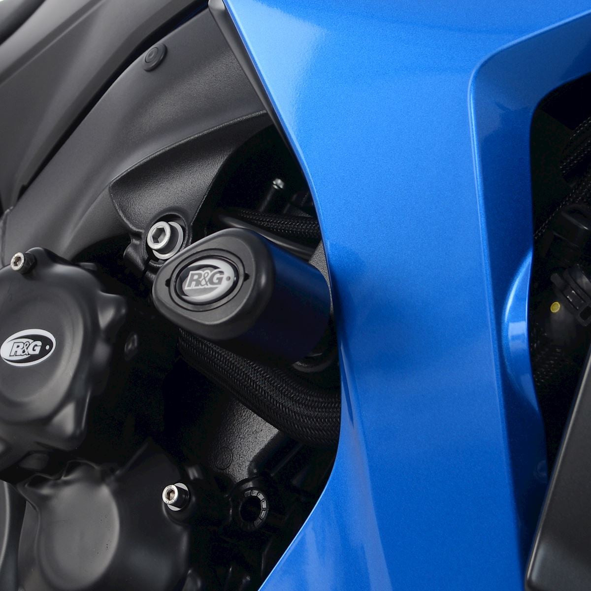 R&G Aero Crash Protectors (white), Suzuki GSX-S1000 GT '22-