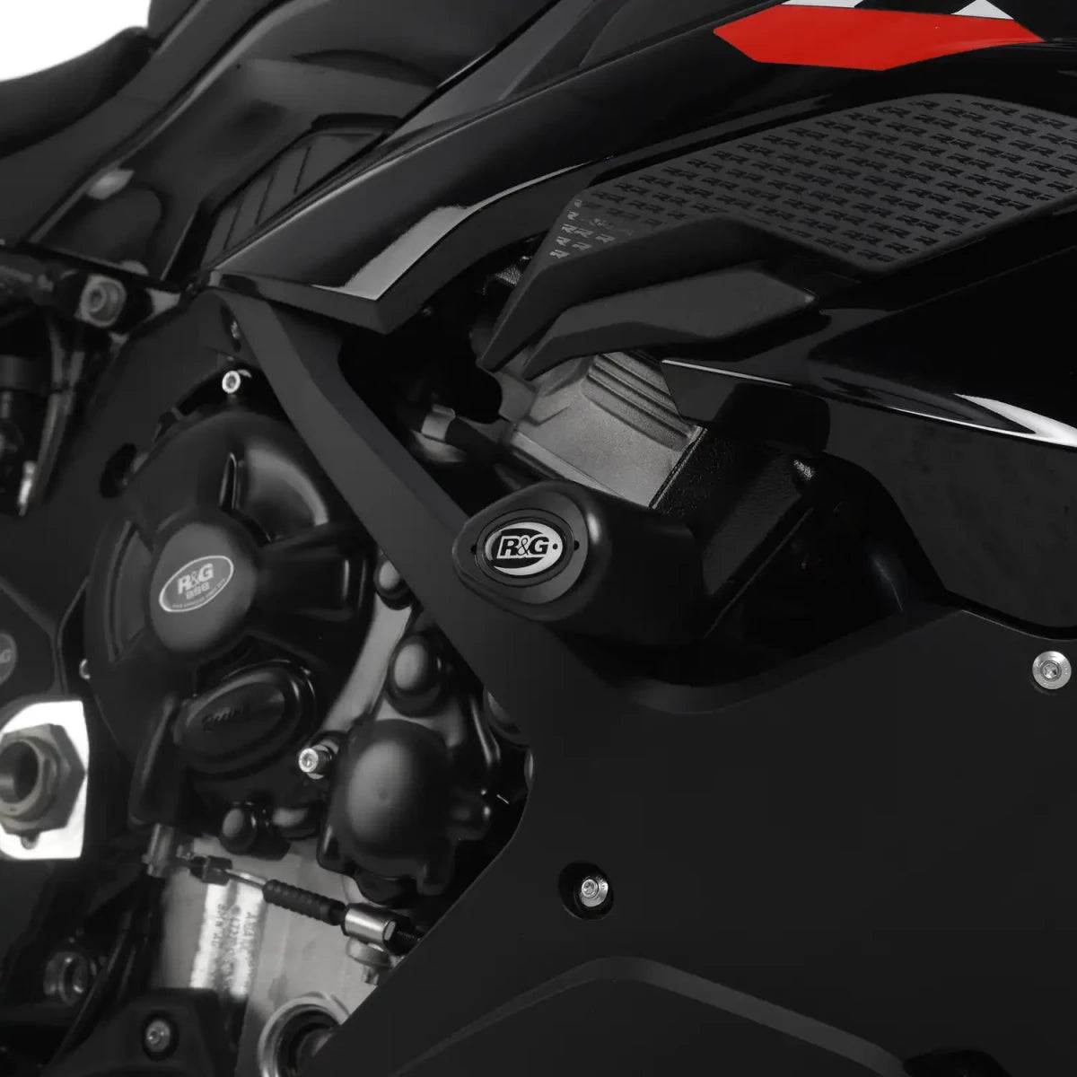 R&G Aero Crash Protectors (asymmetrical drill kit), BMW S1000RR Black