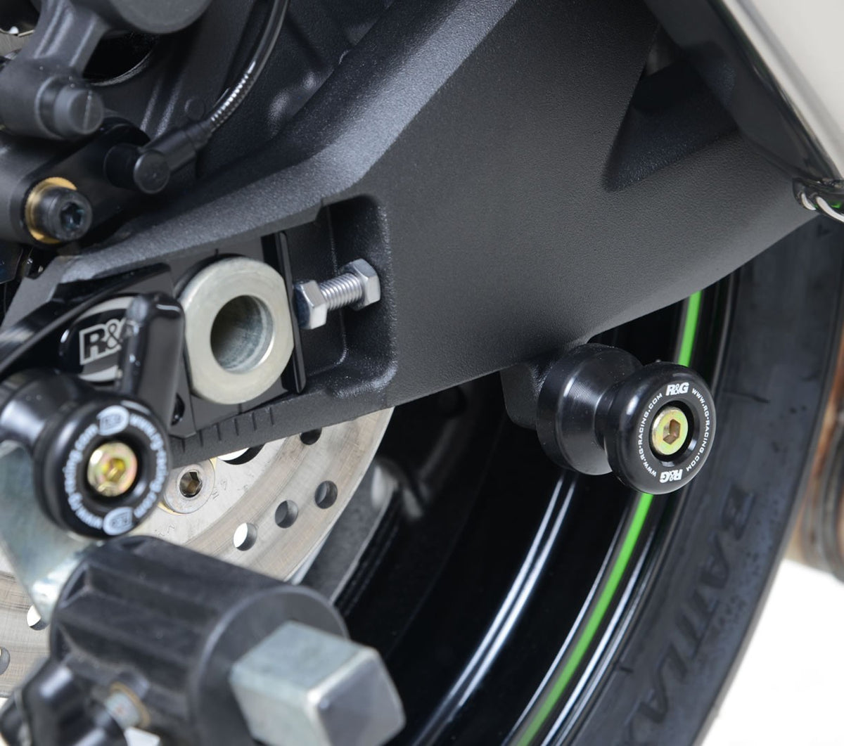 R&G Cotton Reels, white - Kawasaki ZX-10R 2016- /ZX-10RR '21- / Suzuki SV650 '16- / SV650X