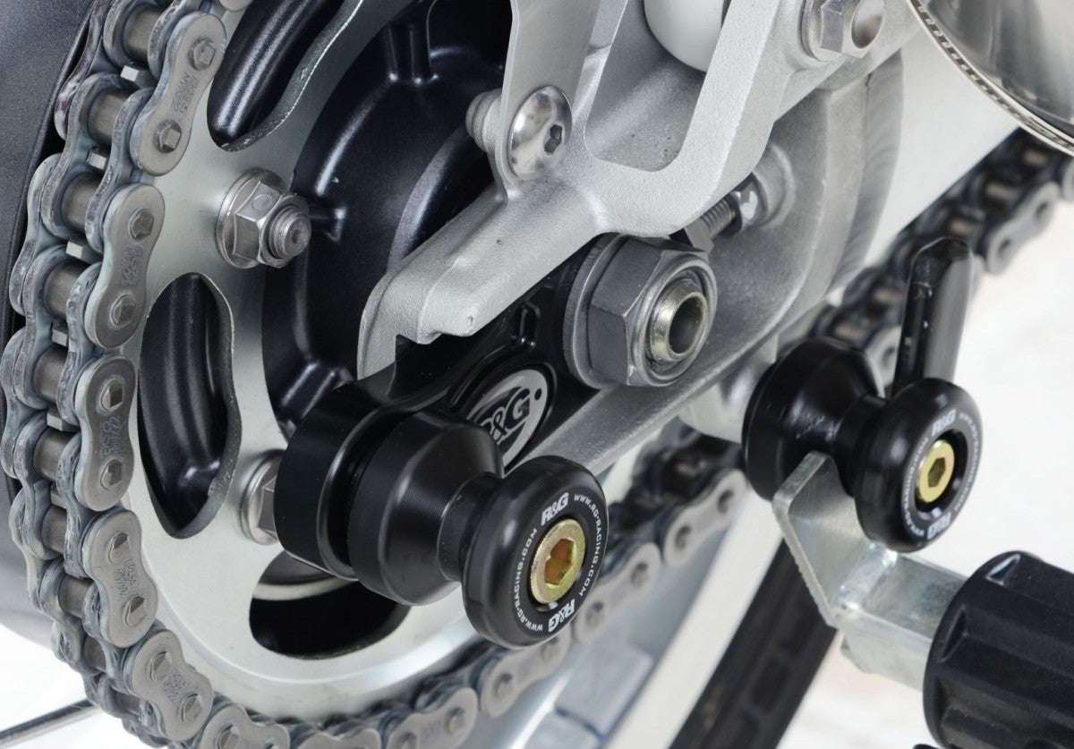R&G Offset Cotton Reels, Triumph Thruxton 1200/1200R / Speed Twin '19- / Street Twin / Scrambler 1200 xc/xe '19-