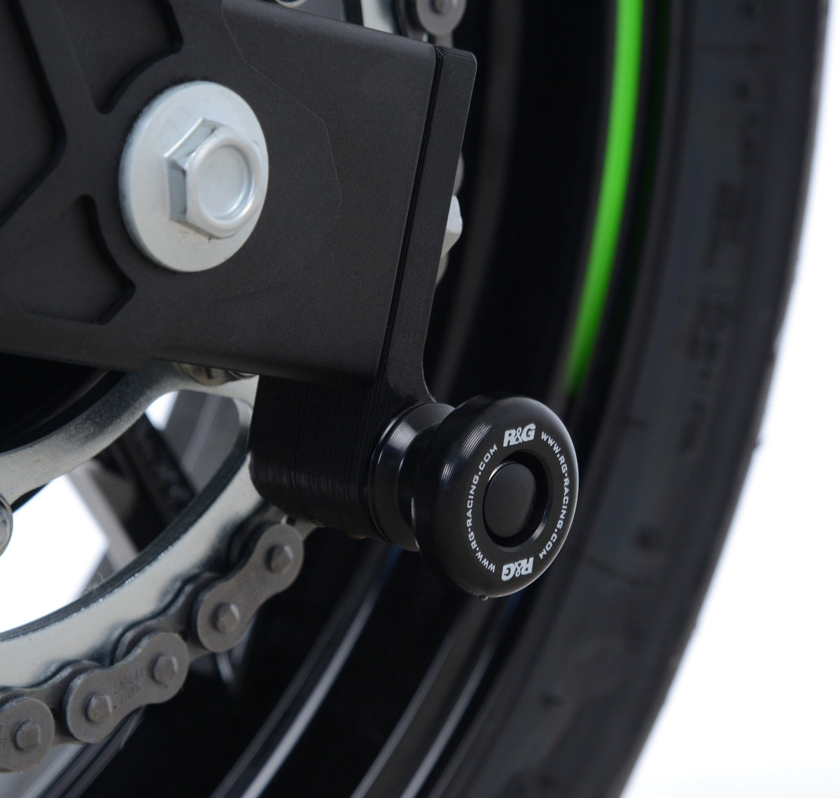 R&G Offset Cotton Reels, Kawasaki KLR650 '22- / Ninja 125 / Z125 '19- / Ninja 250 '08- / Z250 '13- / Ninja 300 '13- / Z300 / Z400 '19- / Ninja 400 '18- / Versys-X 250/300