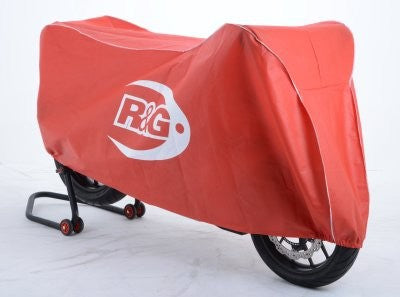 R&G Dust Cover - black with Silver Piping & Print