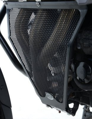 R&G Downpipe Grille, Triumph Tiger 800 XCx / 800 XCa / 800 XRx (for XRx only if aluminium Triumph genuine Motorbeskyttelse/sump guard is fitted)