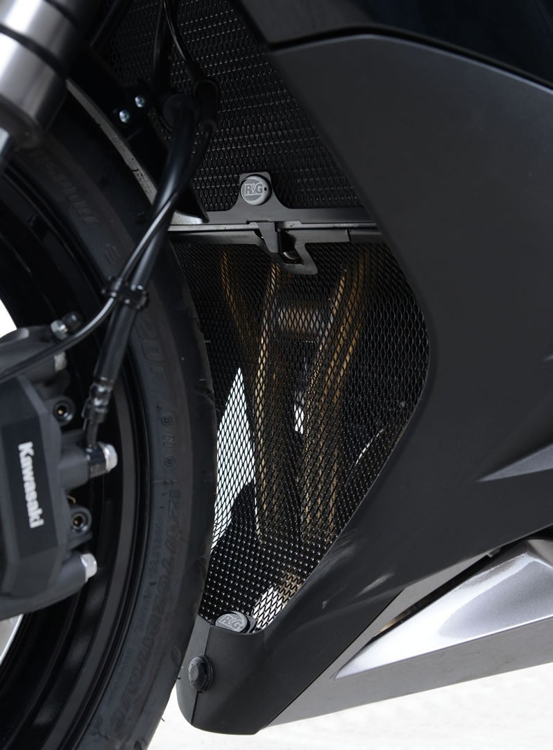 R&G Downpipe Grille, black, Kawasaki Z1000SX '11-'19