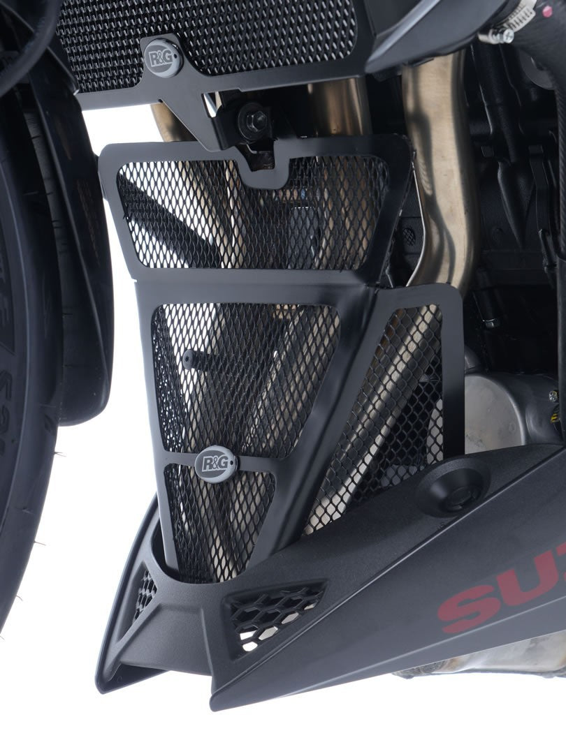 R&G Downpipe Grille, black, Suzuki GSX-S750 '17-