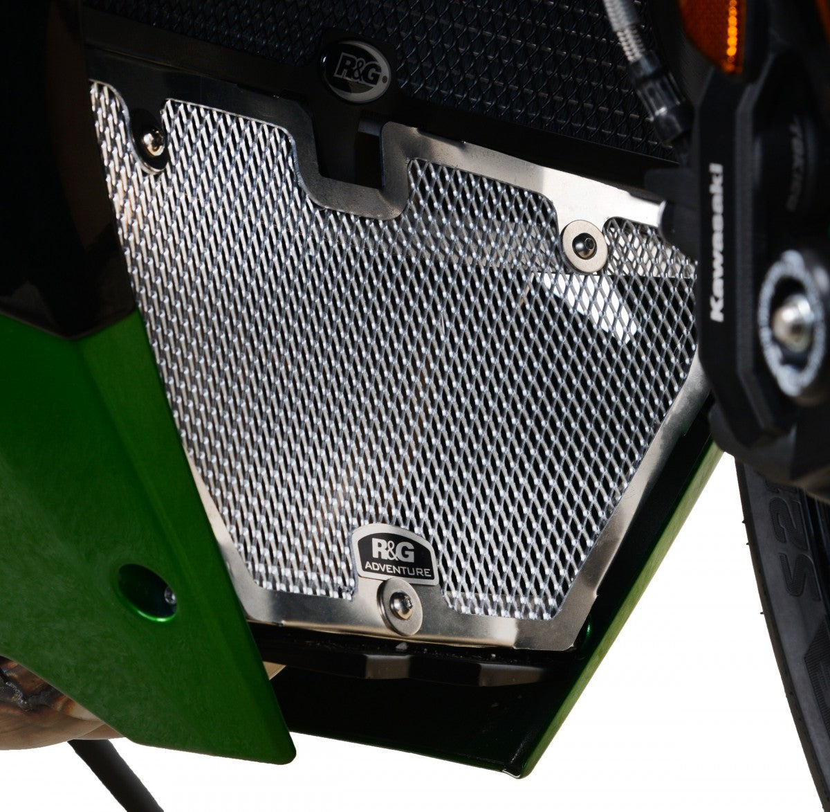R&G Downpipe Grille, black, Kawasaki H2 SX