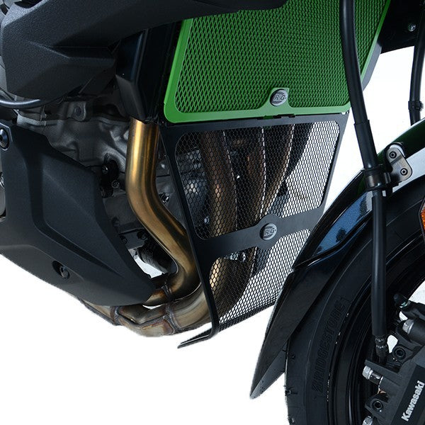 R&G Downpipe Grille, black, Kawasaki Versys 1000 '19- (do not fit with Fender Extender)