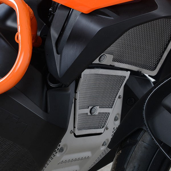 R&G Downpipe Grille, orange, KTM 790 Adventure '19- / 890 Adventure '20-'22 / Husq. Norden 901 '22-