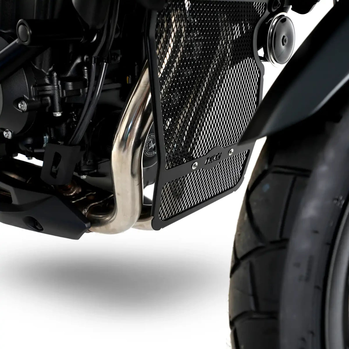 R&G Downpipe Grille, black, Honda CB500X '19- / CB400X '19-