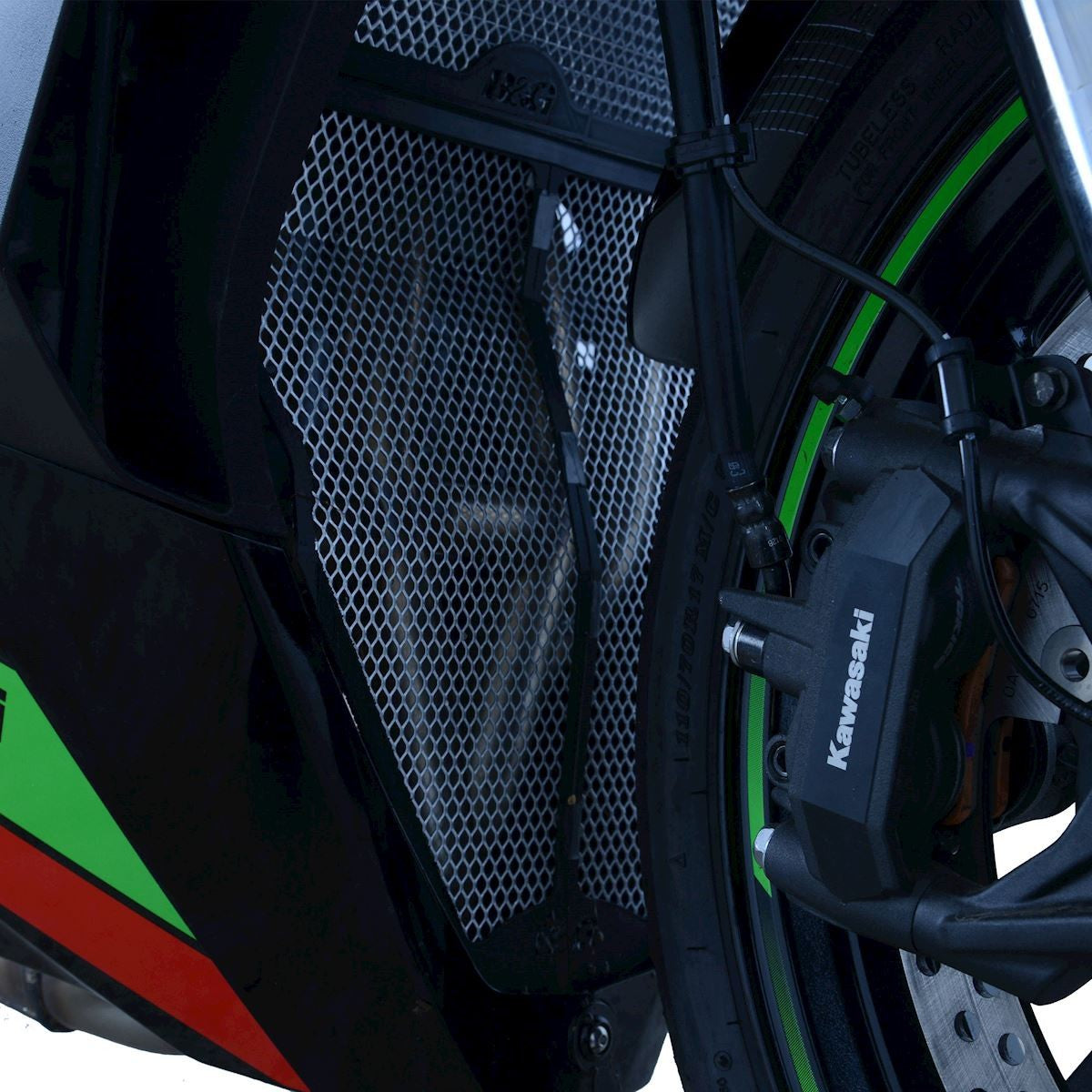 R&G Downpipe Grille, black, Kawasaki ZX-25R '20-