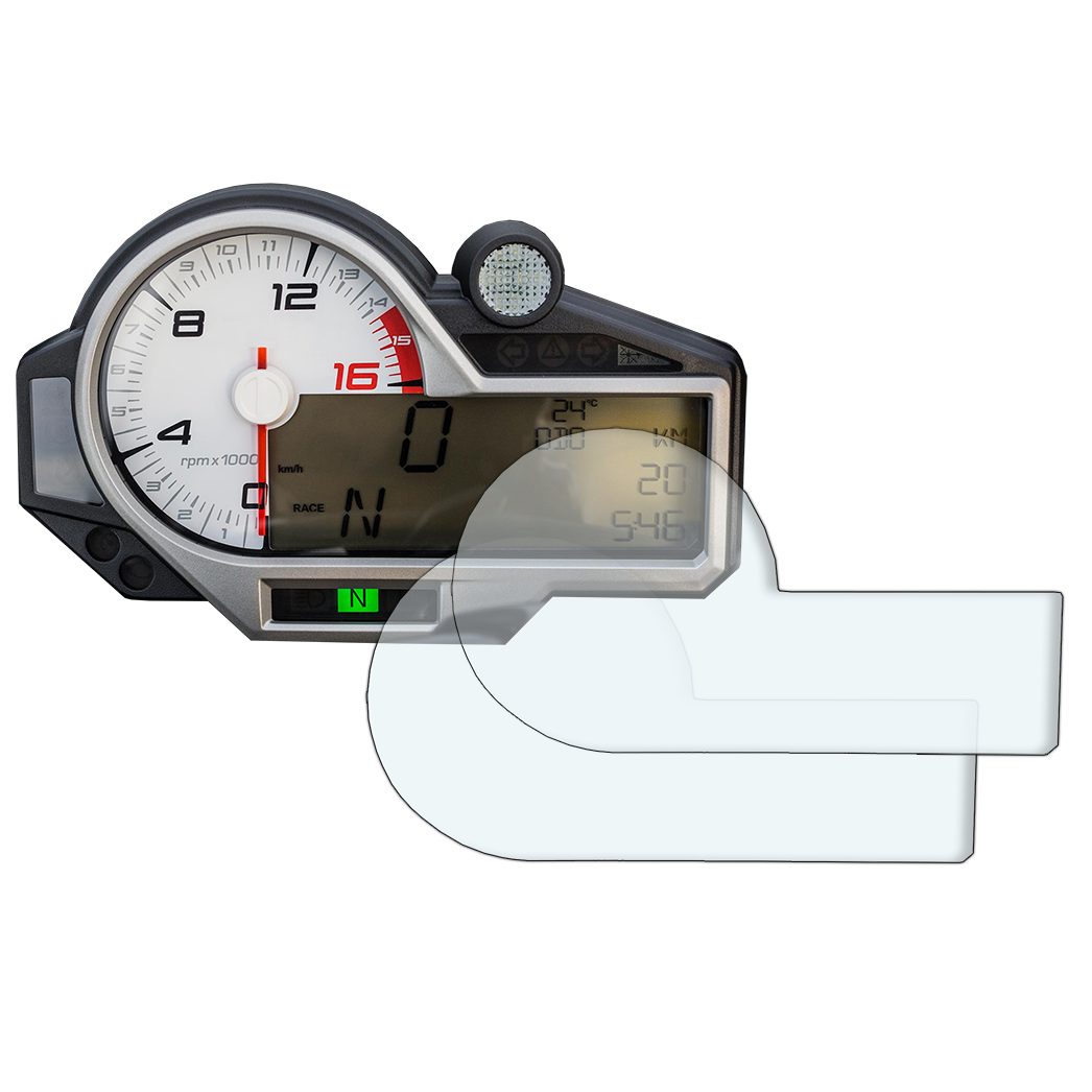 R&G Dashboard Screen Protector kit, BMW S1000R '14-'20 / S1000RR '15-'18 / S1000XR '15-'19