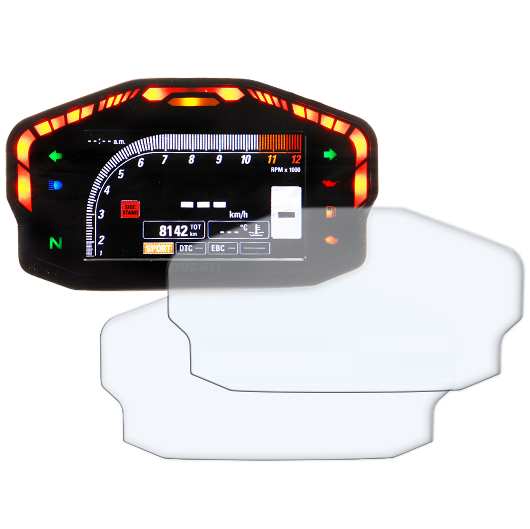 R&G Dashboard Screen Protector kit, Ducati Panigale 899 '12-/959 '16-/1199(S) '12-'15/1299(S) '15-
