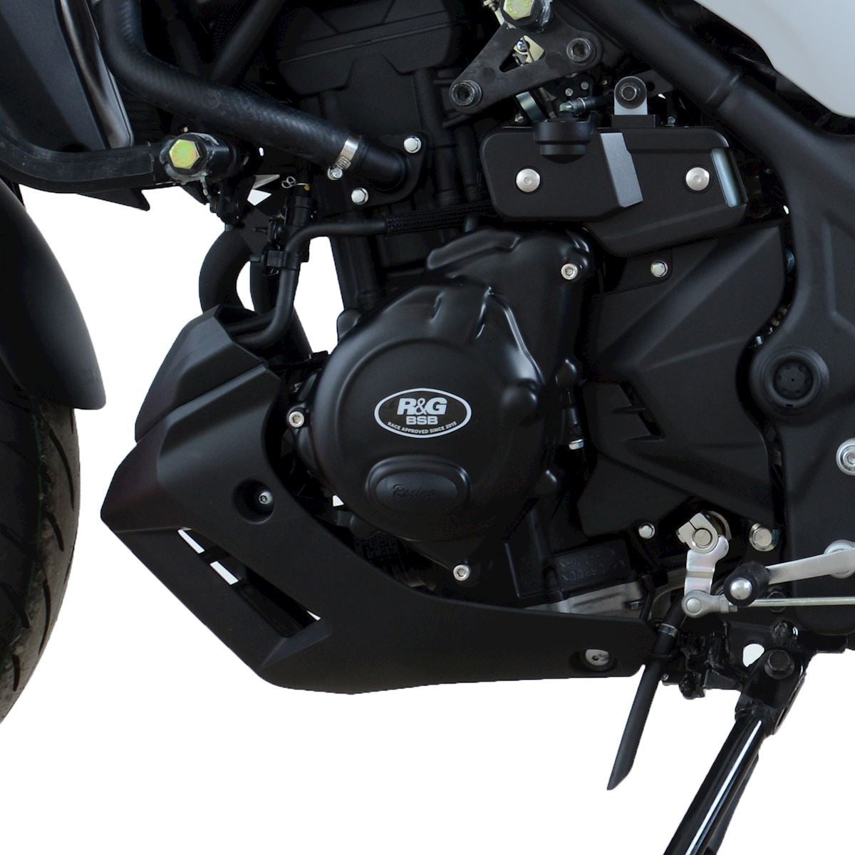 R&G Yamaha YZF-R25 '14- / YZF-R3 '15- / MT-25 / MT-03, LHS Motordeksel Race version