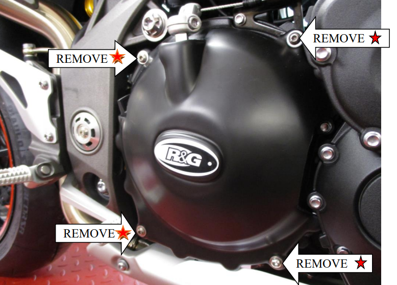 R&G Triumph Speed Triple R '16- / Speed Triple S '16- / Speed Triple RS '18-'20 / Tiger 1050 Sport '16-, right side Clutchdeksel
