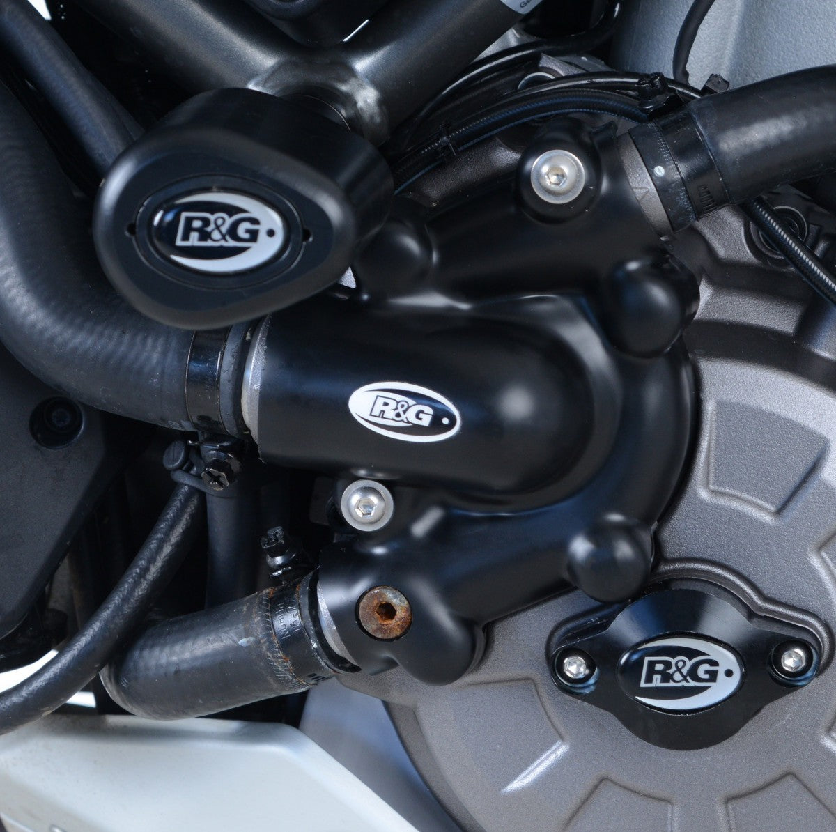 R&G Ducati Multistrada 1260(S), LHS Motordeksel (remove OEM water pump cover to fit)