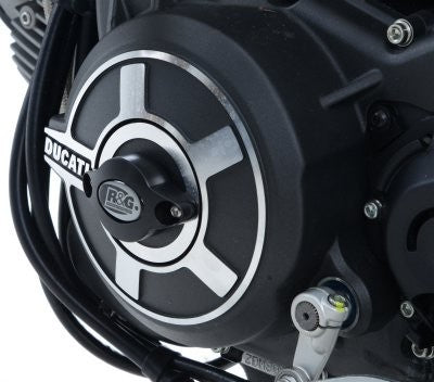 R&G Engine Case Slider LHS, black, Ducati Scrambler 800/Classic/Street Classic/Urban Enduro/Flat Track Pro/Sixty2/Desert Sled/Scrambler 1100