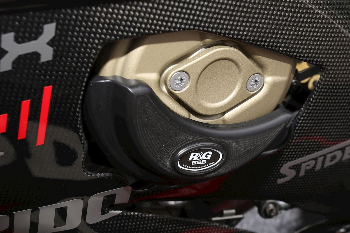 R&G Engine Case Slider LHS (radial type) only (hdpe) - Ducati Panigale V4(S) '18- / V4R '19-'20 / Streetfighter V4 '20-