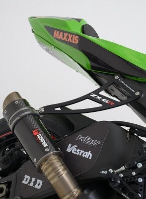 R&G Eksos Brakett + Rear Footrest Blanking Plate, Kawasaki ZX-6R '09-