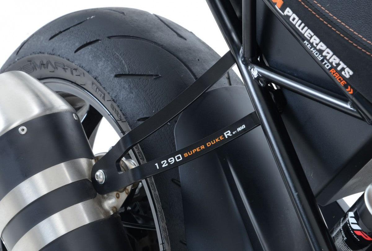 R&G Eksos Brakett, black, KTM 1290 Super Duke up to 2016 / Super Duke R