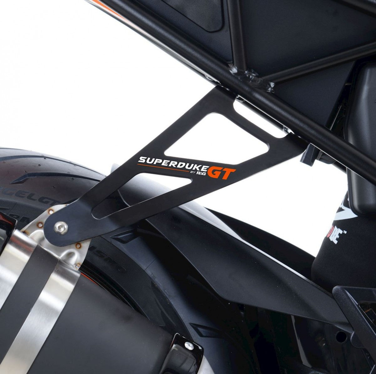 R&G Eksos Brakett & blanking plug kit, black, KTM SuperDuke GT '16-