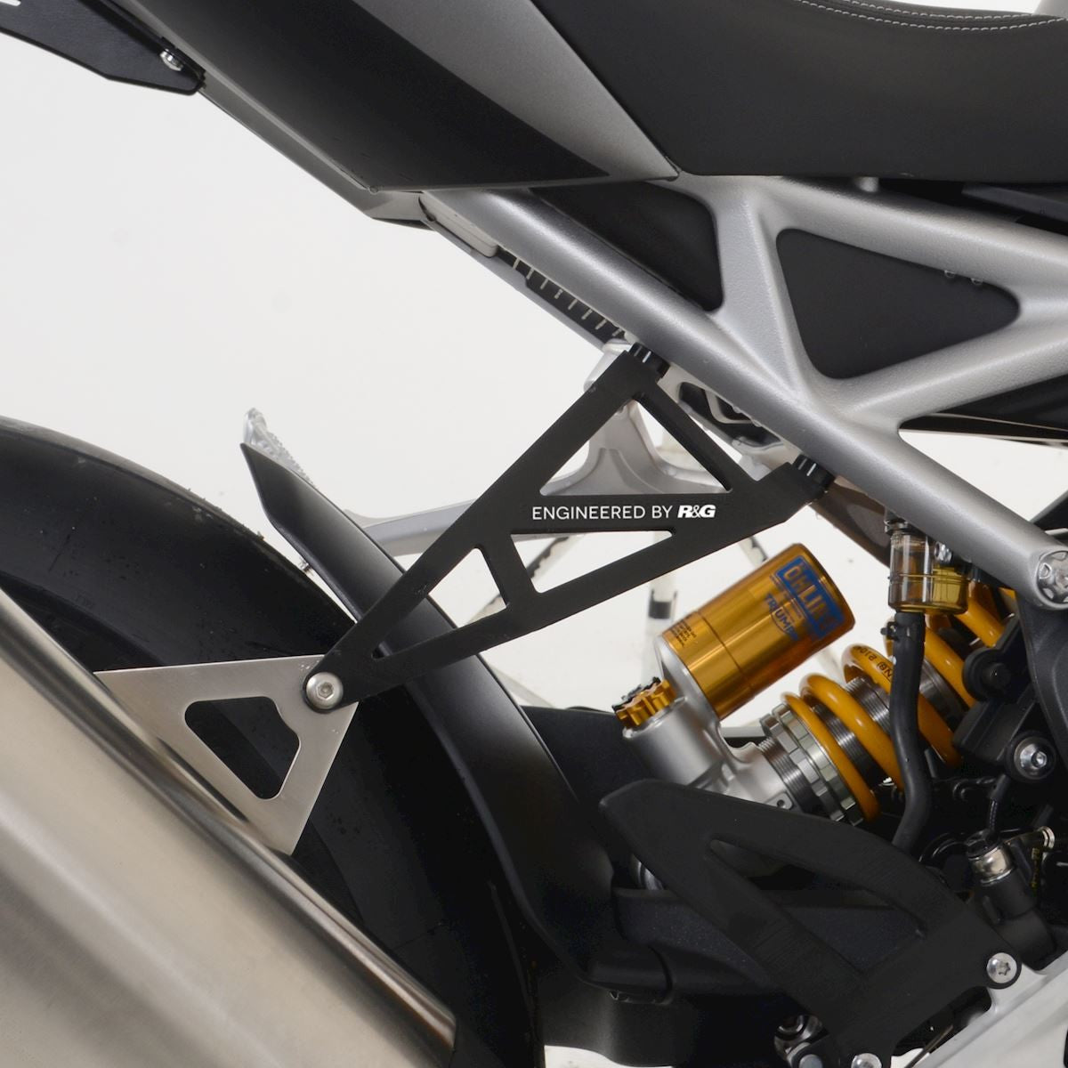 R&G Eksos Brakett, silver, Triumph Speed Triple 1200 RS '21- / Speed Triple 1200RR '22-