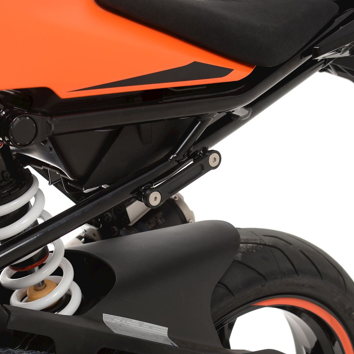 R&G Eksos Brakett & Blanking Plate kit, black, KTM RC390/125 '22-