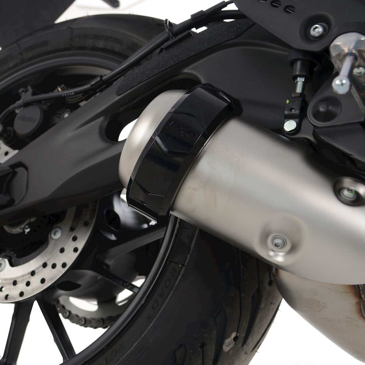 R&G Round Supermoto Style" 4.5" to 5" Eksos Beskytter - black"