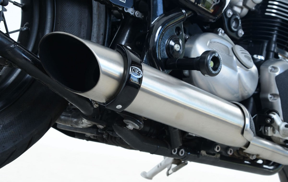 R&G Eksos Beskytter for Arrow exhaust on 125cc / Scorpion RP-1 GP exhaust / Leo Vince Corsa / Kawasaki VN900 / Triumph Bonneville Bobber '17-