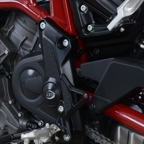 R&G Indian FTR1200(S) '19- Boot Guard 3-piece (lower frame each side, footpeg mount LHS)