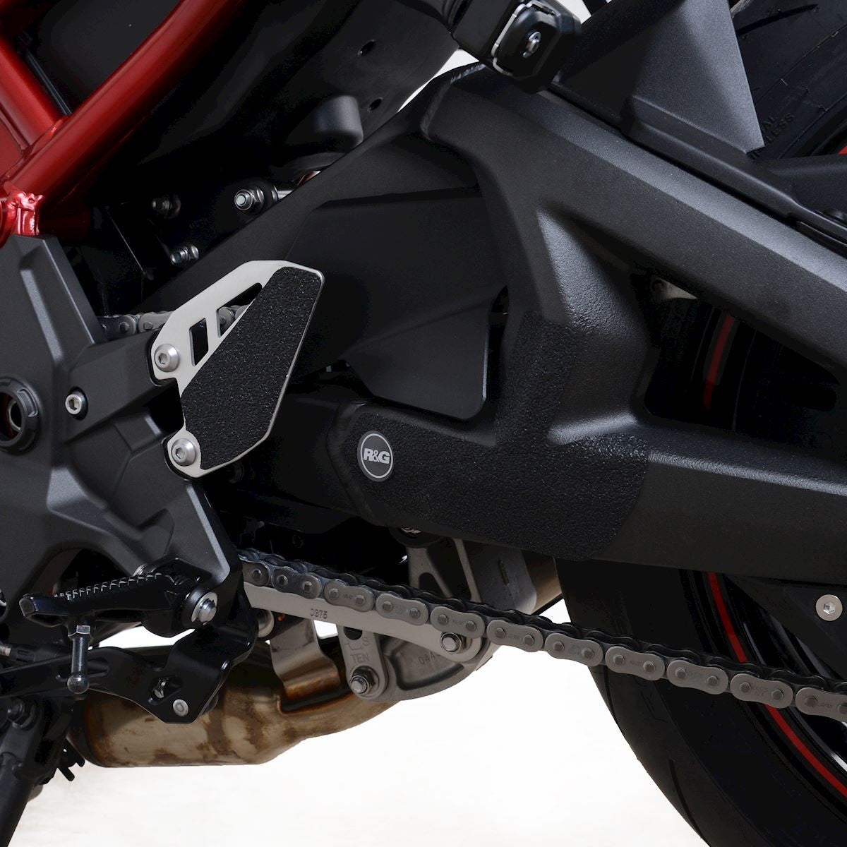 R&G Kawasaki Z H2 '20- Boot Guard 3-piece (2 on heel plates, 1 on swingarm)
