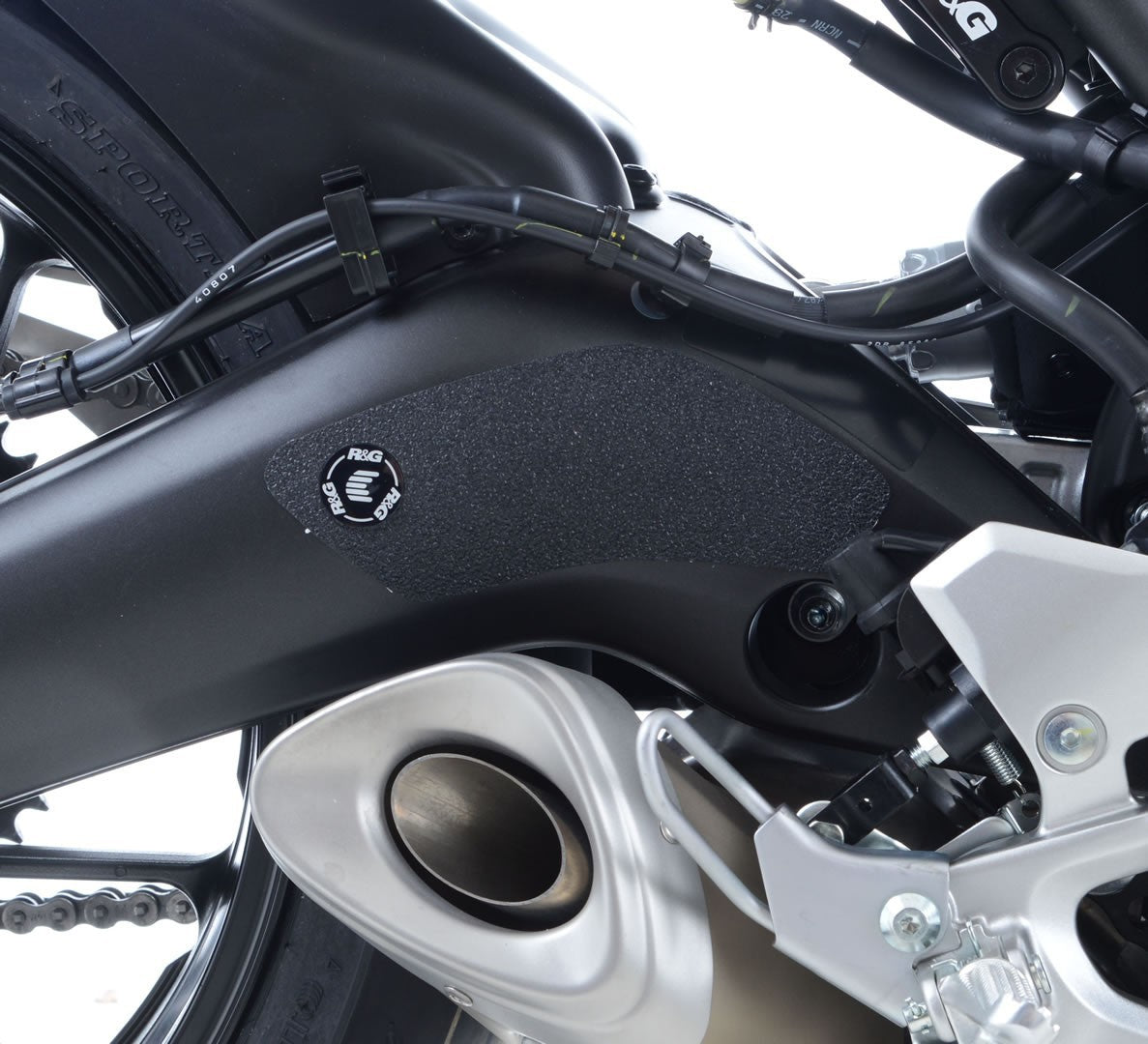 R&G Yamaha MT-09 '13-'20 / MT-09 SP '18-'20 / MT-09 Tracer / XSR900 '16-'21 / Tracer 900 GT Boot Guard 3-piece (swingarm)