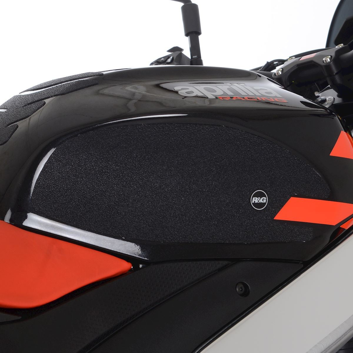 R&G Aprilia V4 Tuono 1100 (Factory) '21- / RSV4 1100 (Factory) '21- Traction Grips: black 2-Grip Kit