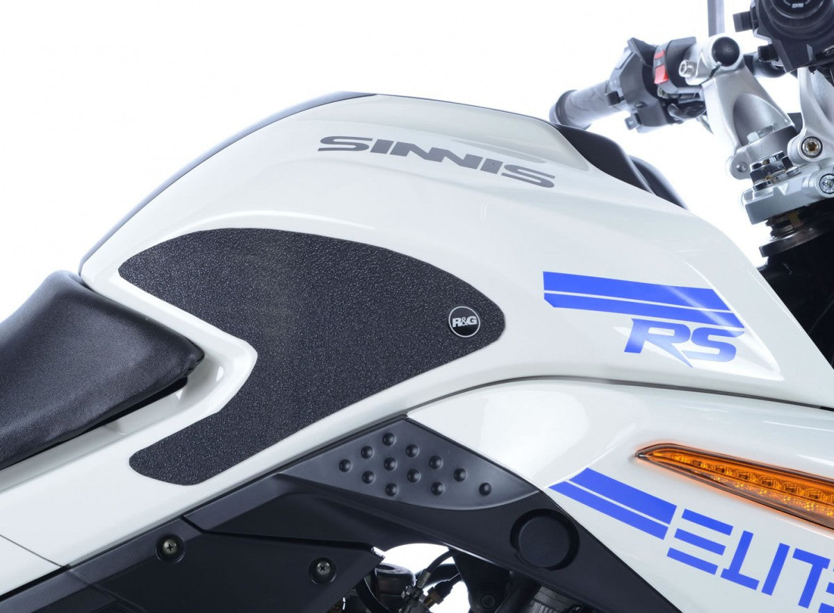 R&G Sinnis Elite RS 125 Tank Traction Grips : black 2-Grip Kit