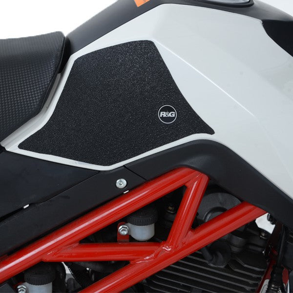R&G Benelli TNT 125 '17- Tank Traction Grips : black 2-Grip Kit