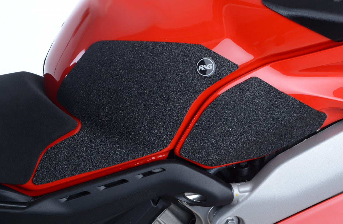 R&G Ducati Panigale V4(S) '18-'21 / Speciale / V4R '19-'20 / Streetfighter V4 '20- Traction Grips : Clear 4-Grip Kit