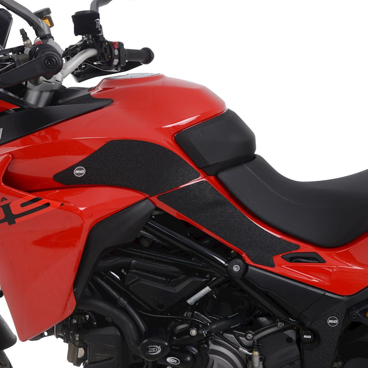 R&G Ducati MTS V2(S) '22- Traction Grips : Clear 4-Grip Kit