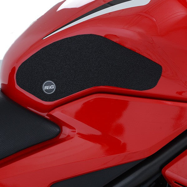 R&G Honda CBR500R '19- / CB500F '19- Tank Traction Grips : Clear 2-Grip Kit