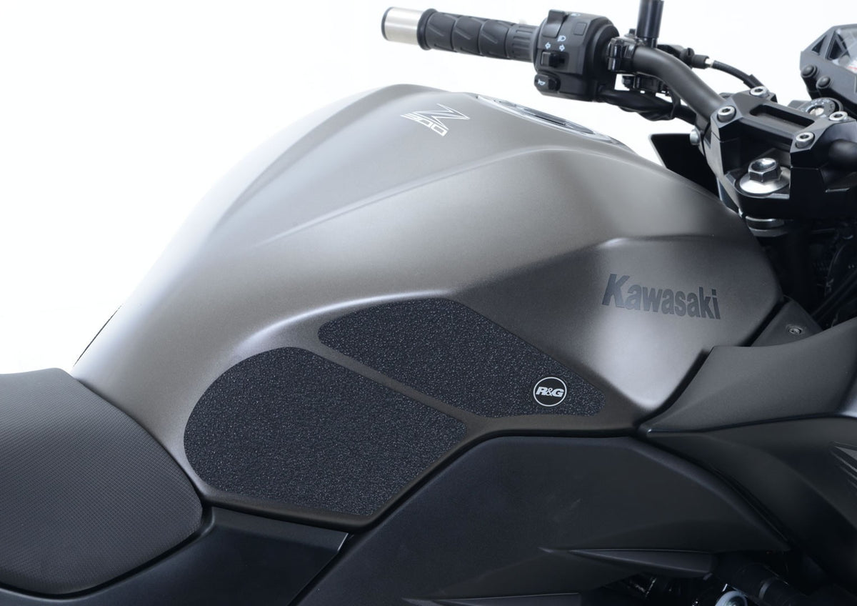 R&G Kawasaki Ninja 300 / Ninja 250 '13-'17 / Z250 '13-'18 / Z300 Traction Grips 2013-2014: Clear 4-Grip Kit