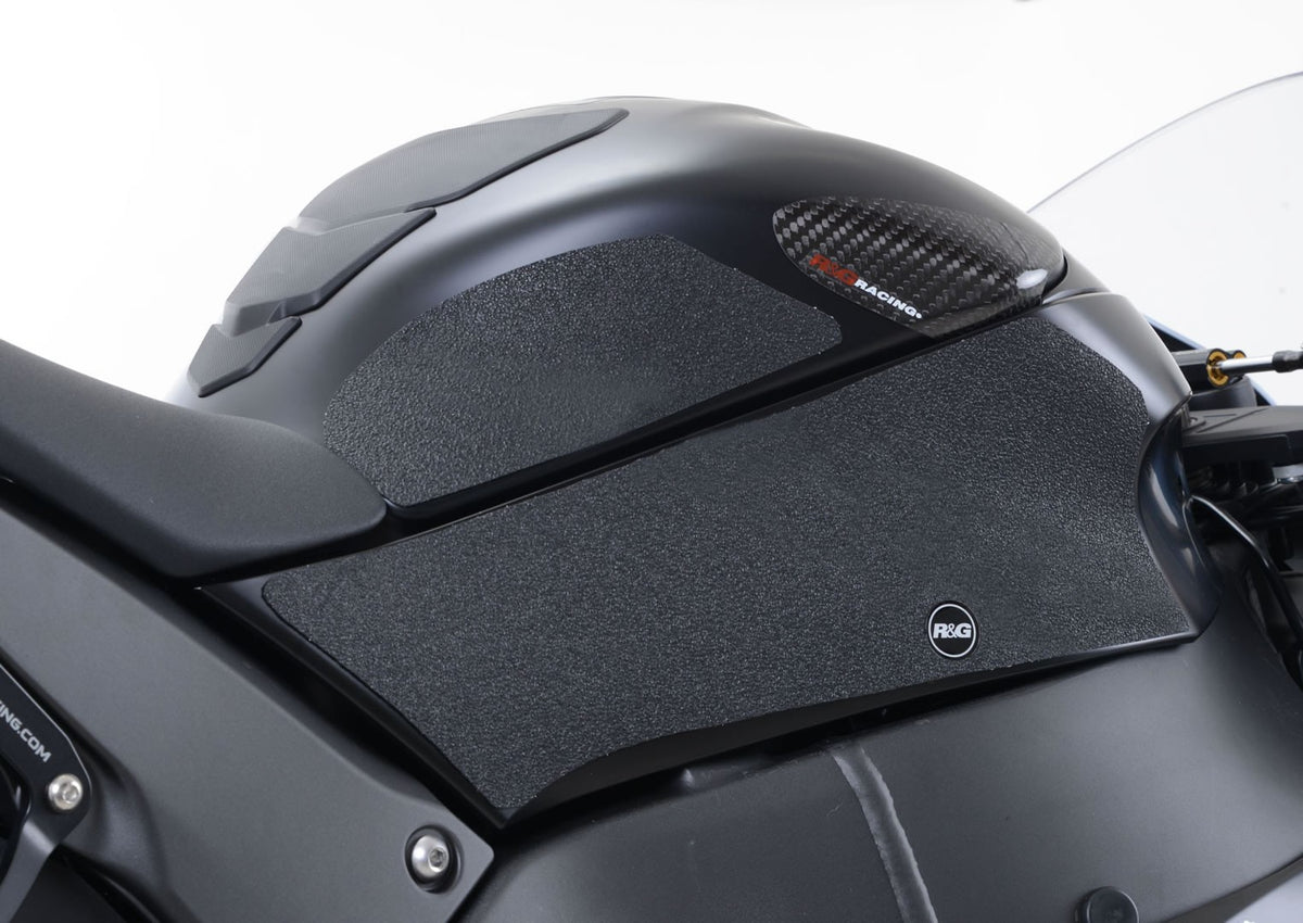 R&G Kawasaki ZX-10R Traction Grips '16-'20 (NOT "Winter Edition") : Clear 4-Grip Kit