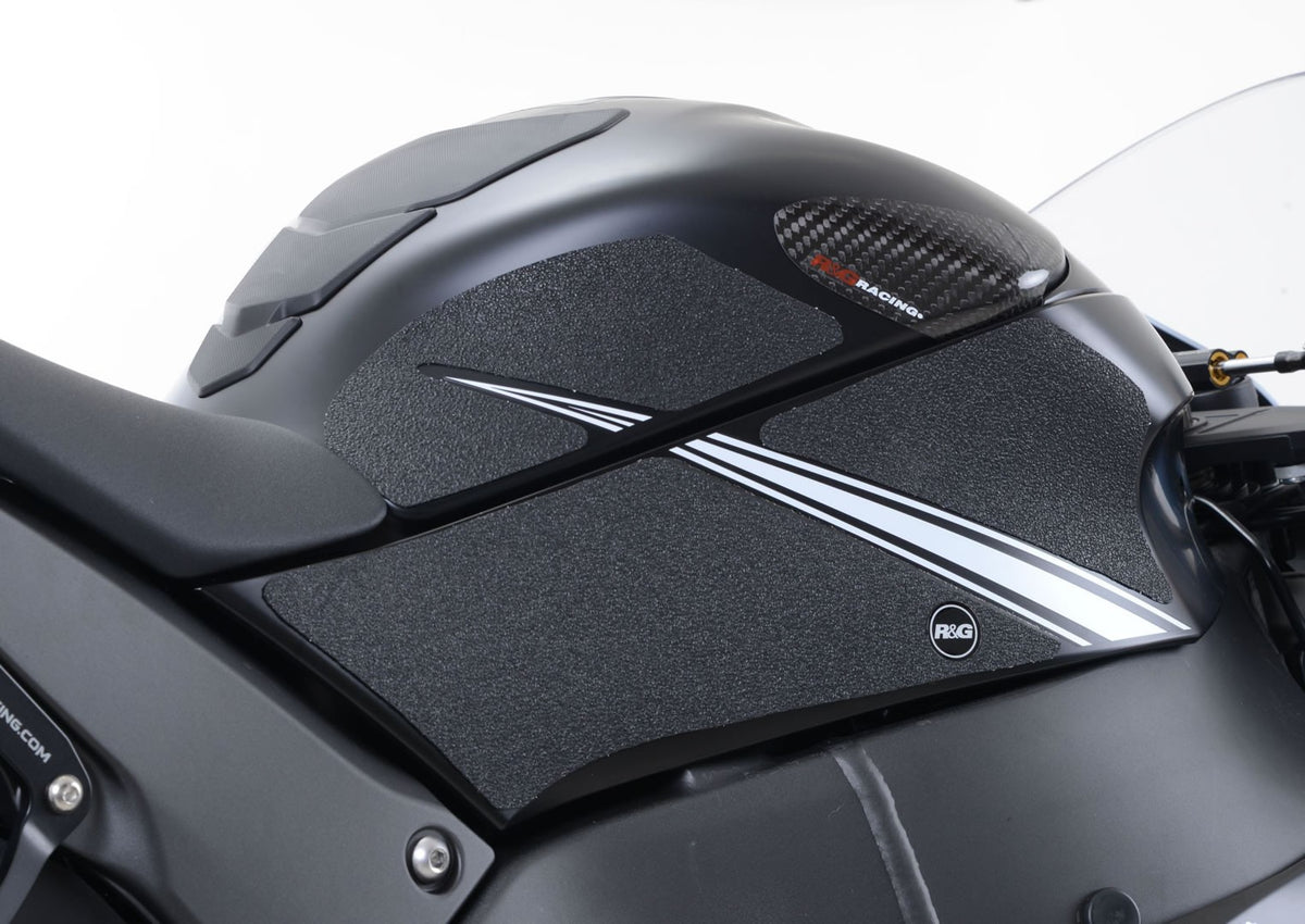 R&G Kawasaki ZX-10R Traction Grips '16-'20 "Winter Edition" : Clear 6-Grip Kit