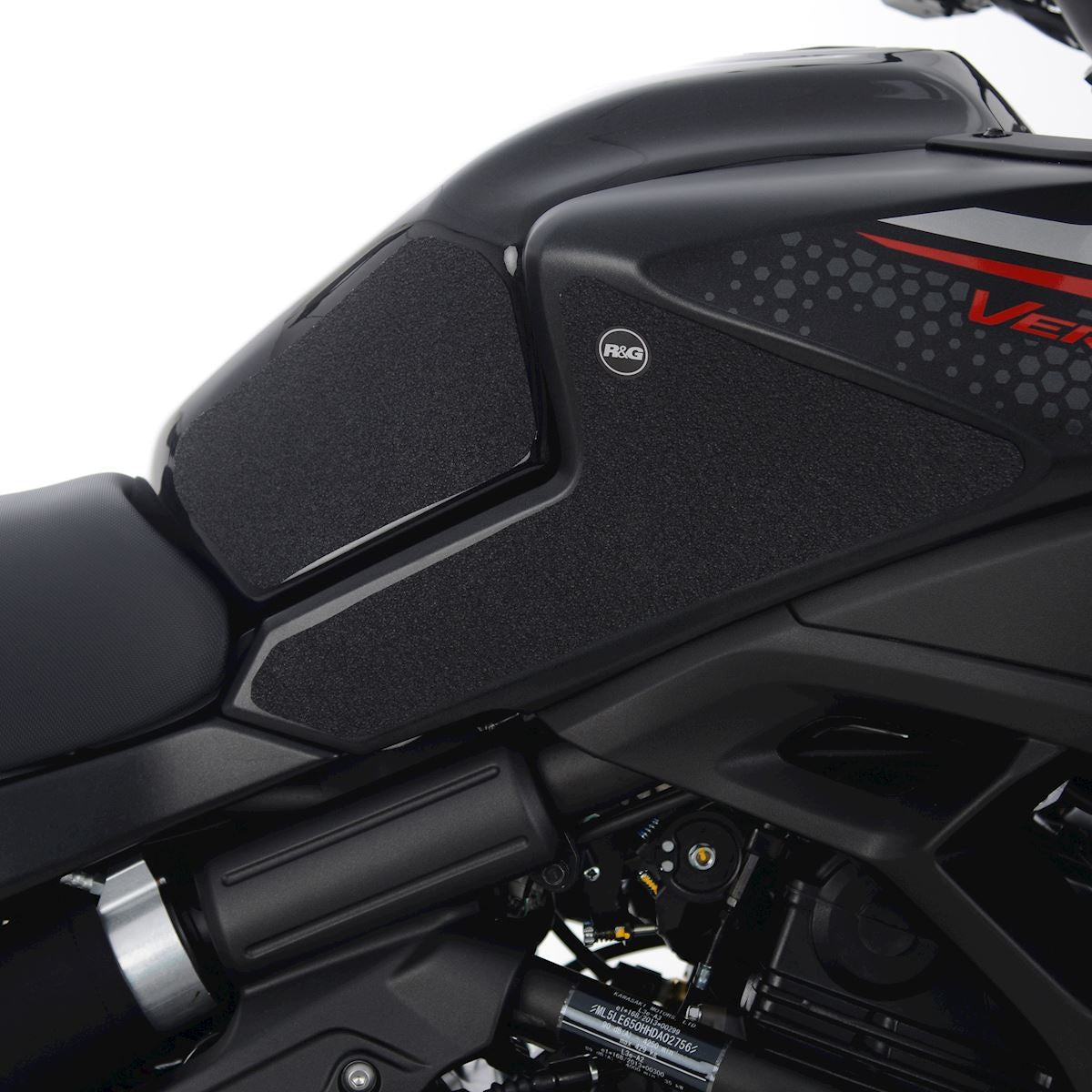 R&G Kawasaki Versys 650 '22- Traction Grips : Clear 2-Grip Kit