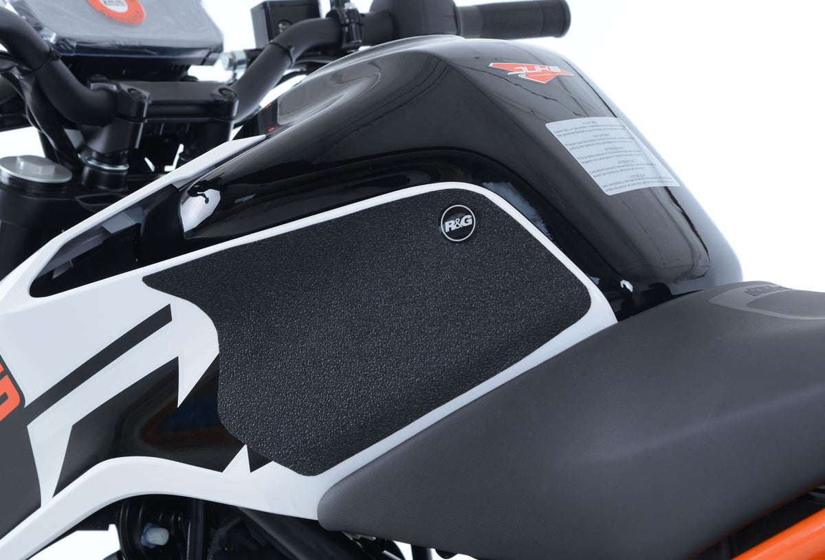 R&G KTM Duke 125 2017- Tank Traction Grips : black 2-Grip Kit