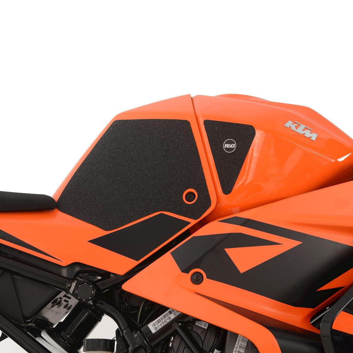 R&G KTM RC390/200/125 '22- Traction Grips : Clear 4-Grip Kit