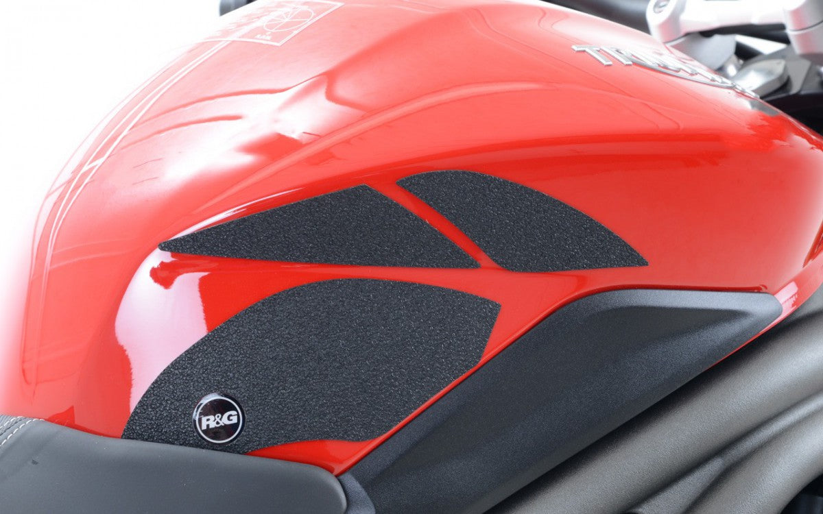 R&G Triumph Speed Triple 1050 Traction Grips 2011-2015 / Speed Triple S/R '16-'17 : Clear 6-Grip Kit