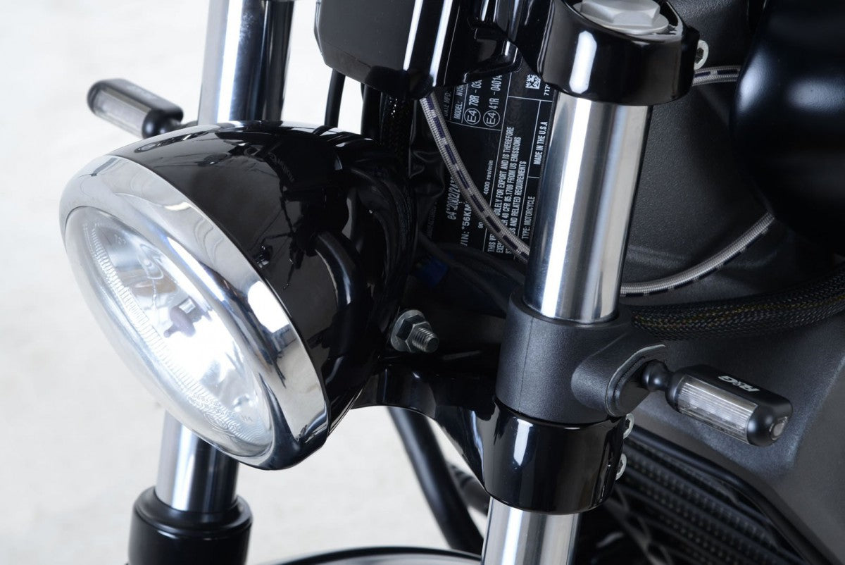 R&G Blinklys Adapter Front for Indian Scout 2015- / Scout Bobber / Scout Sixty : for use with with miniblinklys