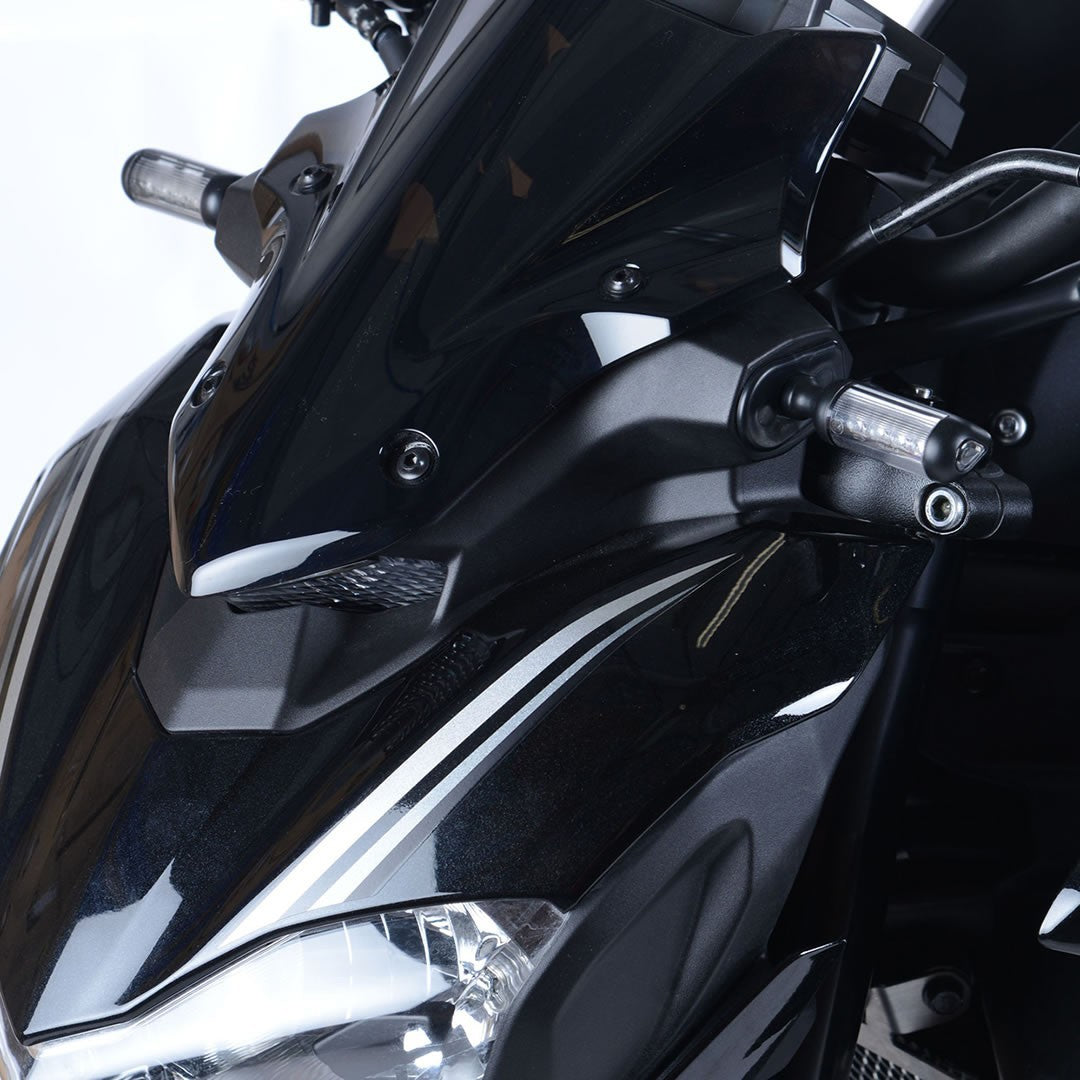 R&G Blinklys Adapter Front for Kawasaki Ninja 125 / Z125 '19- / Z400 '19- / Z250 '19- / Z900 '17-'19 / Versys X-250/300 : for use with with miniblinklys