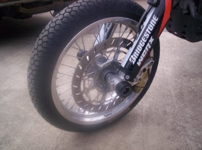R&G Fork Protectors orange, KTM 660 SMC/LC4 2004 onwards