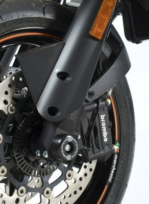 R&G Fork Protectors orange, KTM 690 smc/smc-r up to 2018 / Enduro