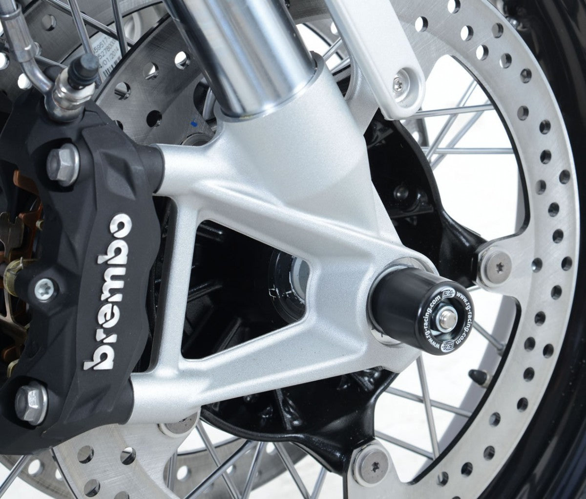 R&G Fork Protectors, BMW R nineT Scrambler, Racer, Pure, Urban GS (for standard bike with spoked wheels, see FP0155BK)